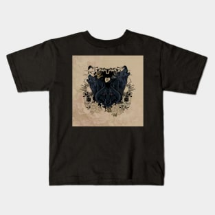 Awesome dark wolves with birds Kids T-Shirt